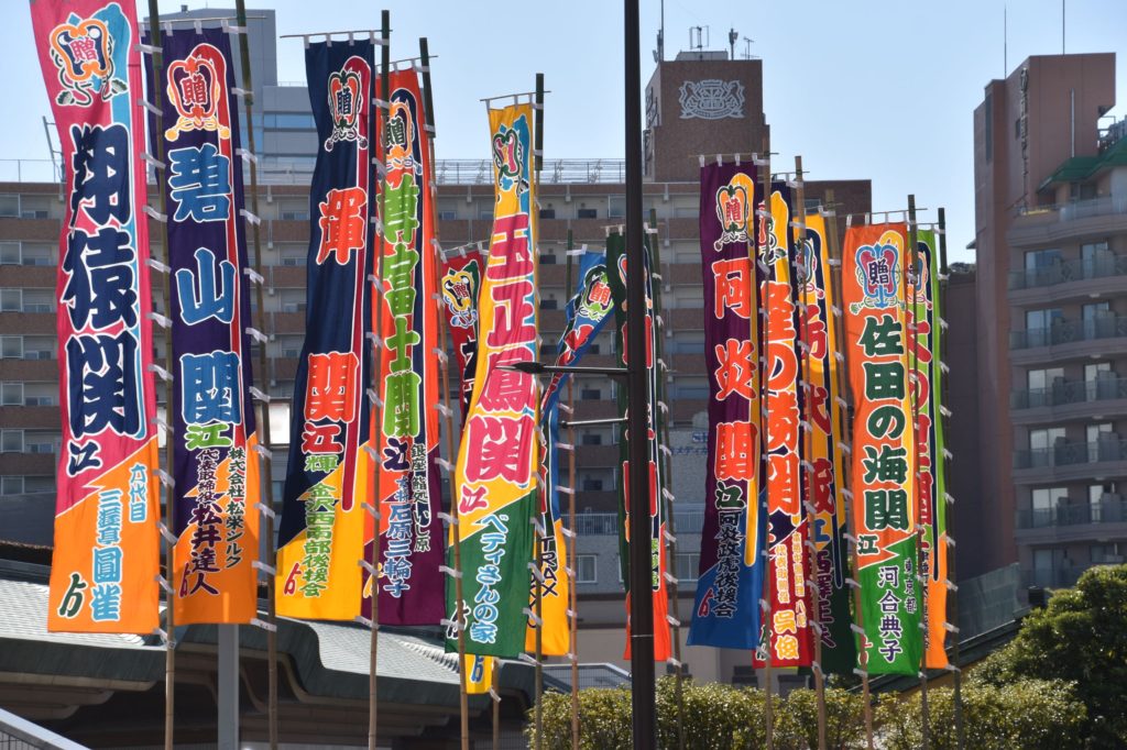 初場所なので幟を見に行きました – リアルサポート