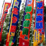 9月場所のノボリを眺めに行ったよ
